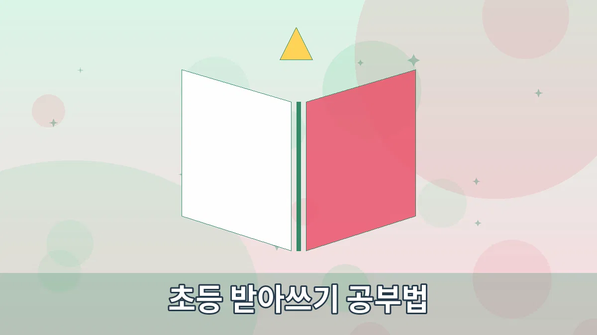 초등 받아쓰기 공부법 안내 이미지 1